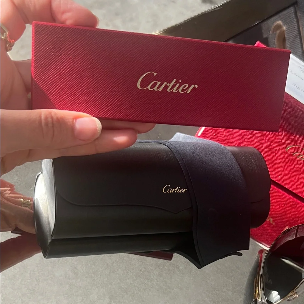 Cartier Gold Aviator Sunglasses